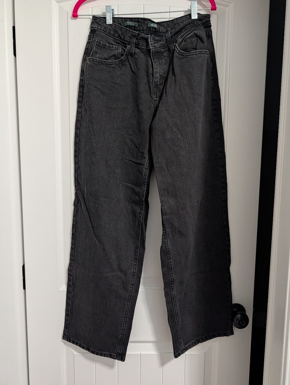 High-Waist Black Jeans